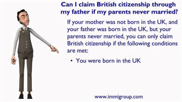 Can I claim British citizenship through my father?