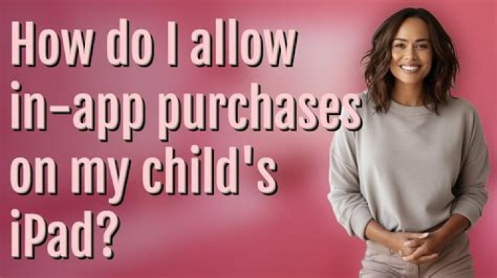 How do I allow in app purchases on my iPad?