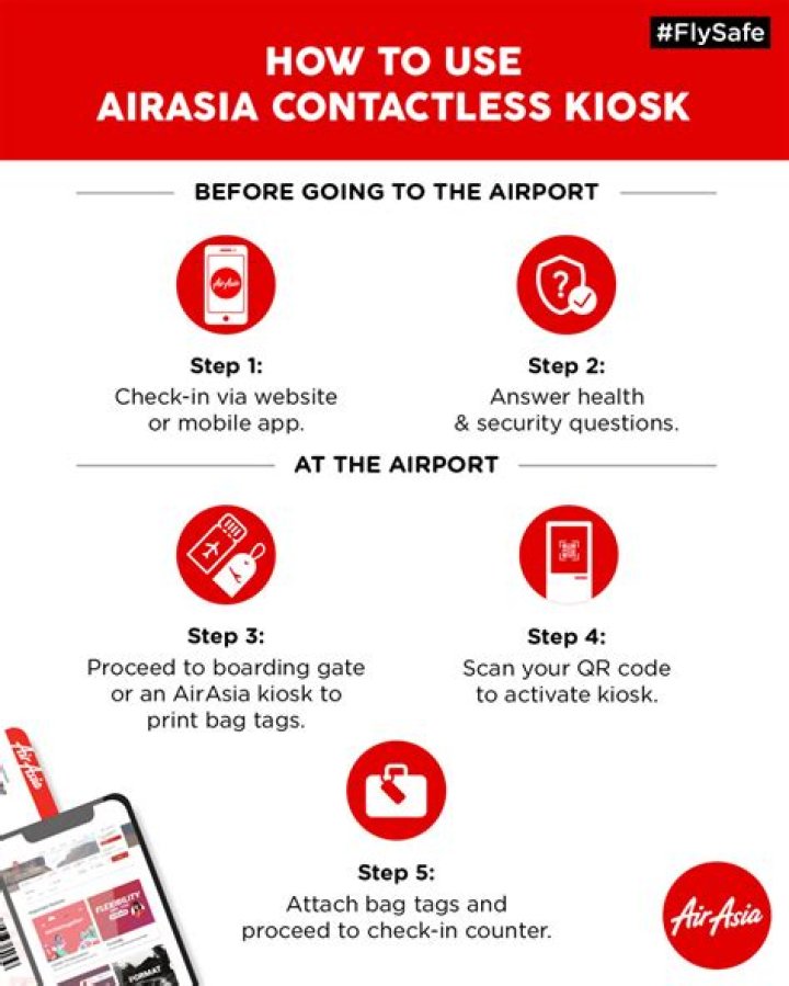 How do I check my airasia kiosk?