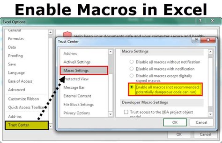 How do I enable macros for all users?