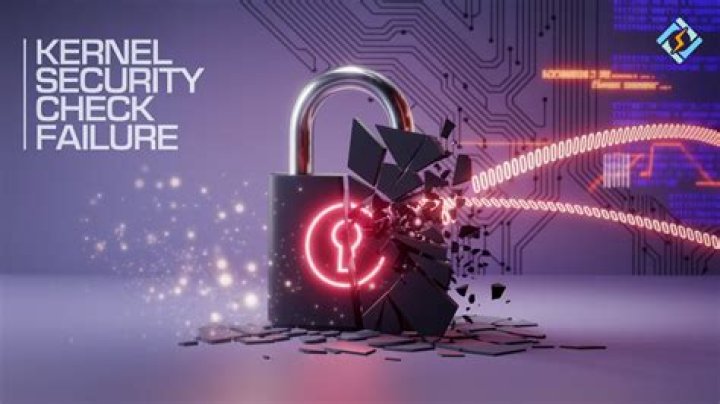 How do I fix a kernel security check failure?