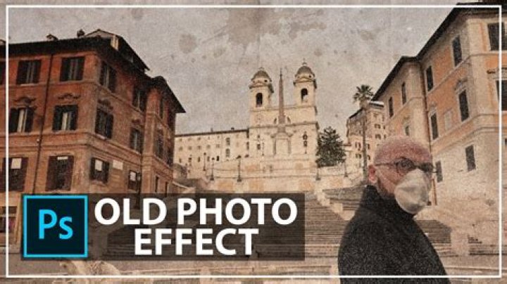 How do I make a vintage old photo effect in Photoshop?