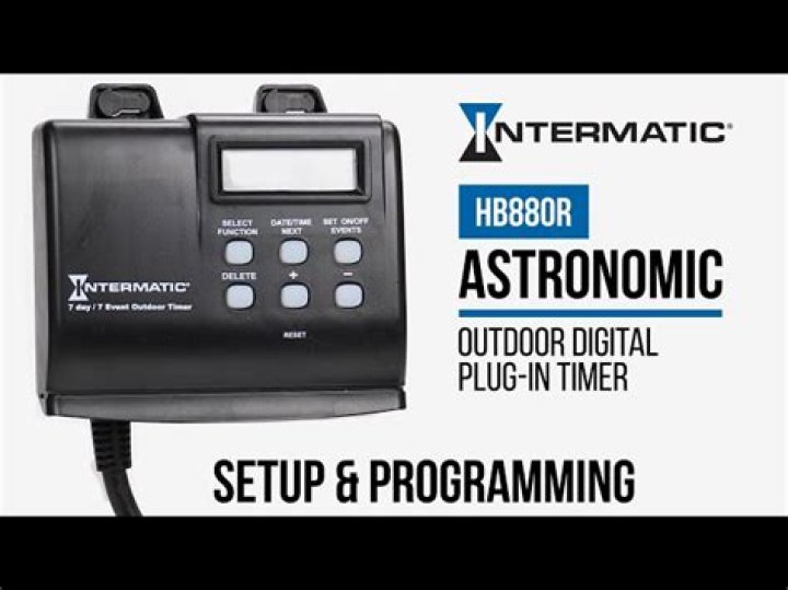 How do I program an old Intermatic timer?