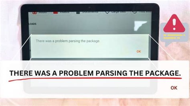 How do you fix there was a problem parsing the package APK?