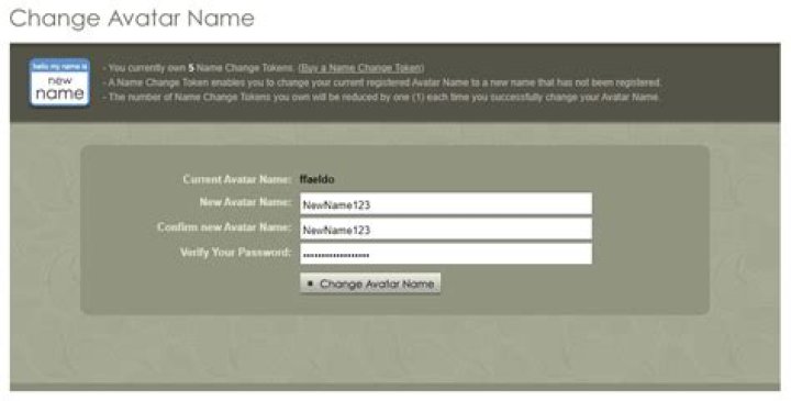How do you get a free Name Change token on IMVU?