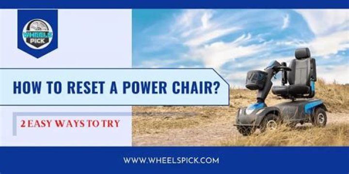 How do you reset a power chair?