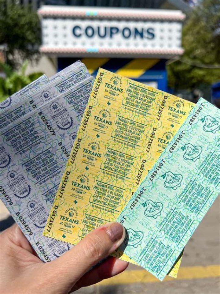How much are ride coupons at Texas State Fair?