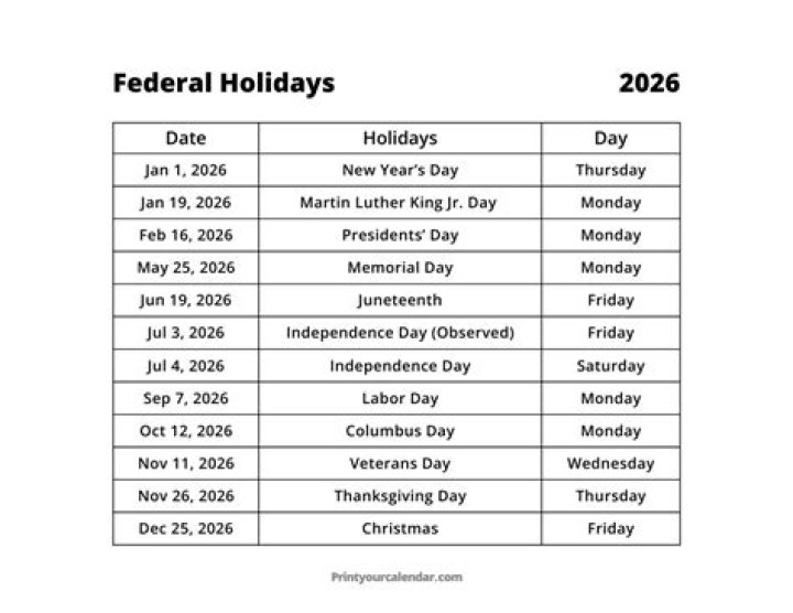 Is there a holiday on June 9?