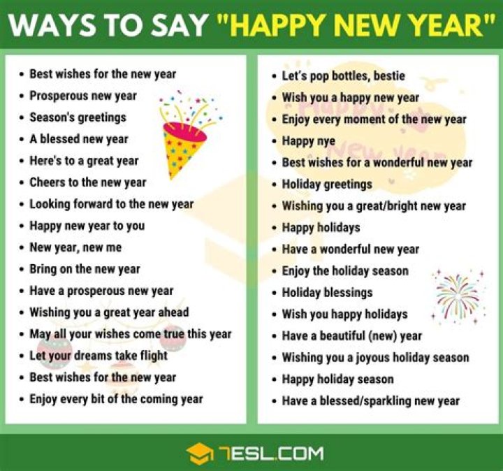 What do French people say on New Years Eve?