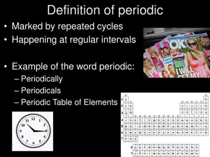 What does periodically mean in science?