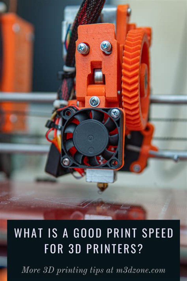 What is a good print speed for 3D printers?