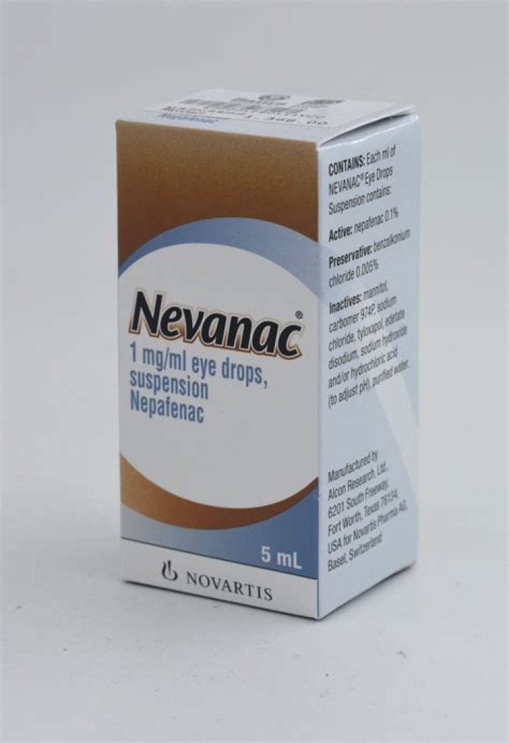 What is Nevanac eye drops used for?