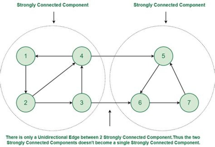 What is strongly connected components example?