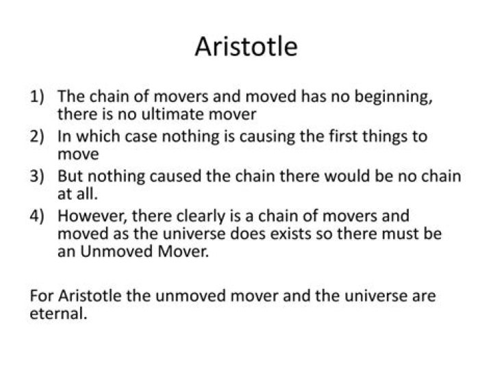What is the unmoved mover theory?
