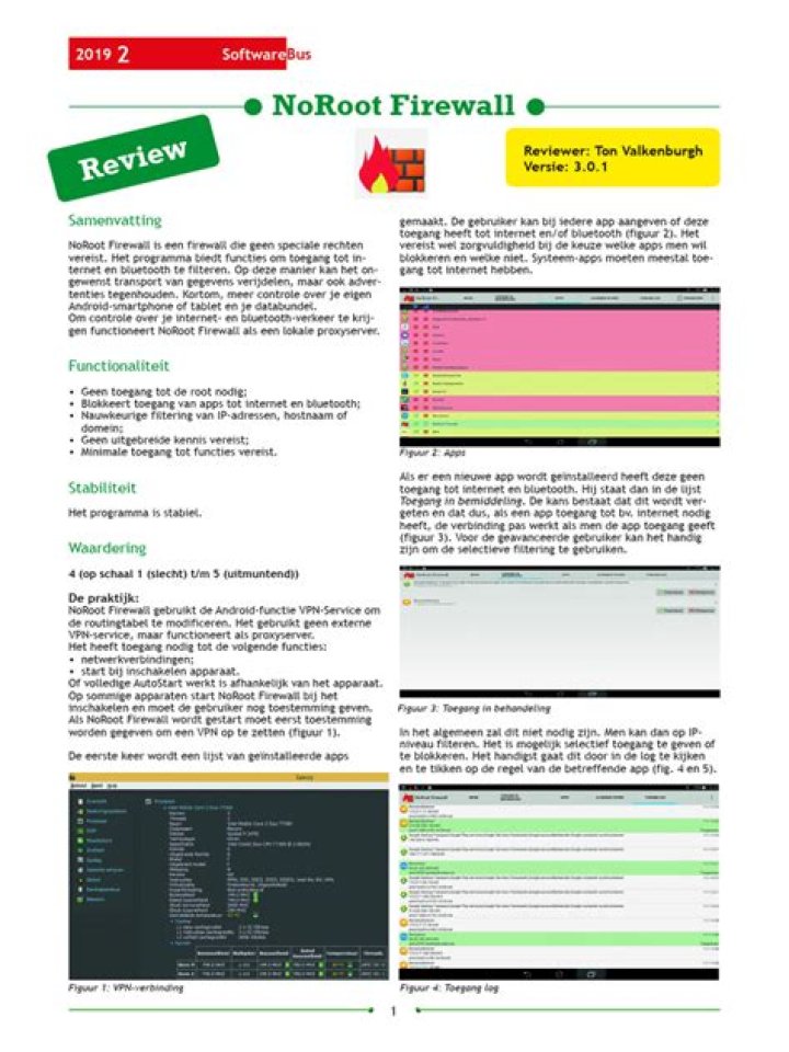 What is use of NoRoot Firewall?