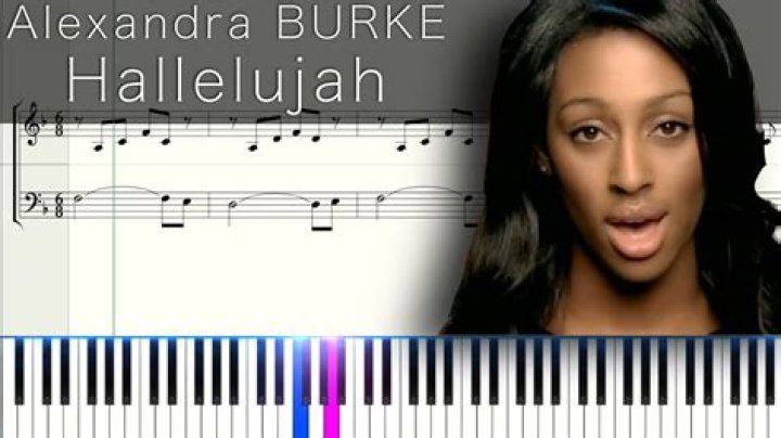 What key is Alexandra Burke Hallelujah in?