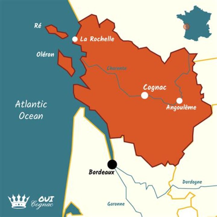 Where is the Cognac town located?