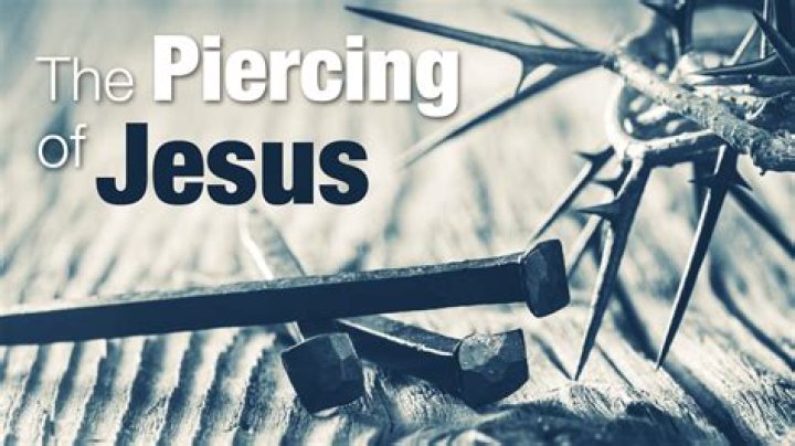 Why did they pierce the side of Jesus?
